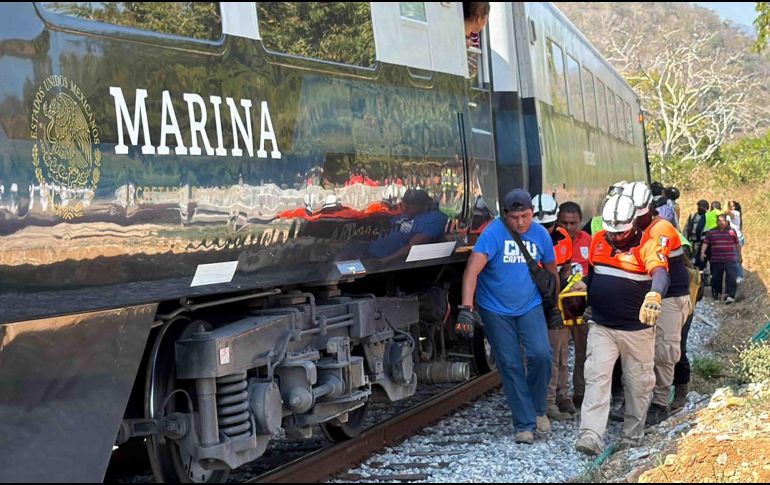 El descarrilamiento del Tren Interoceánico se registró el pasado domingo en un tramo del Corredor Interoceánico del Istmo de Tehuantepec. SUN