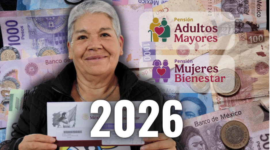 Aquí te traemos la información que hasta el momento se conoce sobre el primer pago de las pensiones del Bienestar en 2026. ESPECIAL
