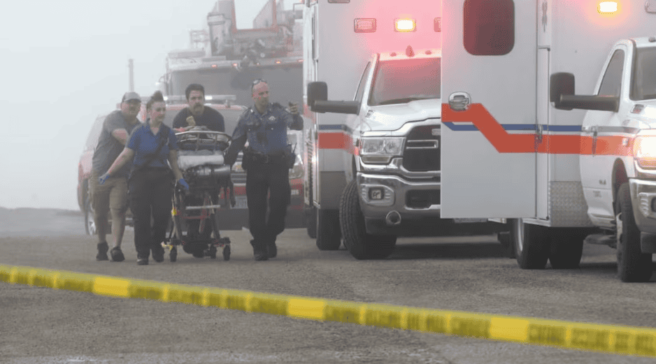 El 22 de diciembre de 2025, un avión de la Marina se estrelló en Galveston, Texas. AP / ARCHIVO