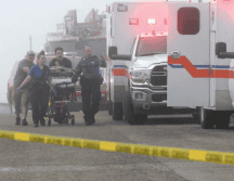 El 22 de diciembre de 2025, un avión de la Marina se estrelló en Galveston, Texas. AP / ARCHIVO