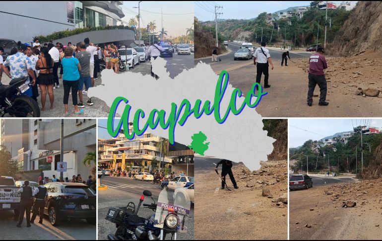 Así vivieron el sismo algunos famosos que se encontraban en Acapulco. ESPECIAL /FACEBOOK Gobierno Municipal de Acapulco