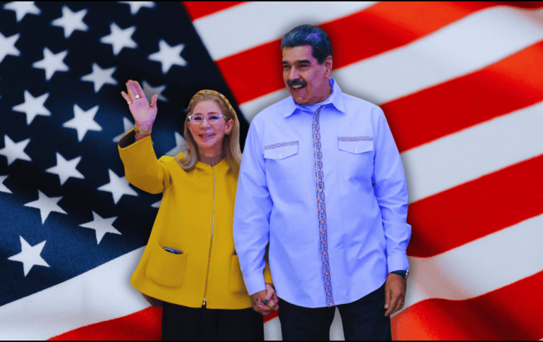 El presidente de Venezuela, Nicolás Maduro, y la primera dama, Cilia Flores, serán juzgados en un tribunal federal de Nueva York. ESPECIAL / CANVA / FACEBOOK / Nicolás Maduro