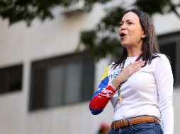 María Corina Machado, vista como la figura clave de la oposición venezolana, recibió el Premio Nobel de la Paz en 2025; la activista y política dedicó el galardón a Trump. AFP / ARCHIVO