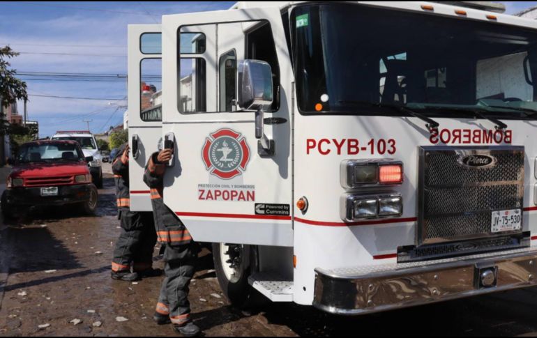 El incendio fue controlado sin mayores complicaciones. ESPECIAL / FACEBOOK Protección Civil y Bomberos de Zapopan