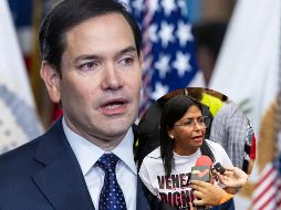 Delcy Rodríguez, vicepresidenta de Venezuela, es alguien con quien sí se puede negociar, declaró Rubio. EFE / ARCHIVO