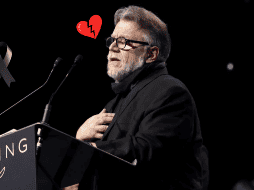 Durante el momento, estuvo acompañado por parte del elenco de Frankenstein, entre ellos Oscar Isaac, Jacob Elordi y Mia Goth.  AFP/ARCHIVO