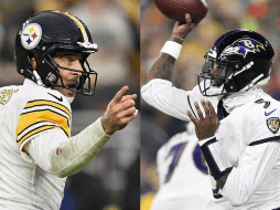 Baltimore Ravens y Pittsburgh Steelers, durante la temporada regular de la NFL. AFP