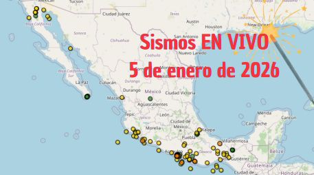 Sismos en México | EN VIVO | 5 de enero de 2026. ESPECIAL / SSN