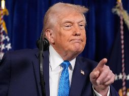 Trump reiteró que Estados Unidos está a cargo de Venezuela y advirtió a Rodríguez —quien pasó de ser vicepresidenta de Maduro a presidenta interina— que enfrentará consecuencias más severas si no “hace lo correcto”. AP/ A. Brandon.