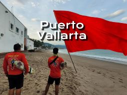 El sistema de banderas de seguridad advierte el estado de las playas de Puerto Vallarta este martes 6 de enero de 2026. ESPECIAL / FACEBOOK Protección Civil y Bomberos Puerto Vallarta