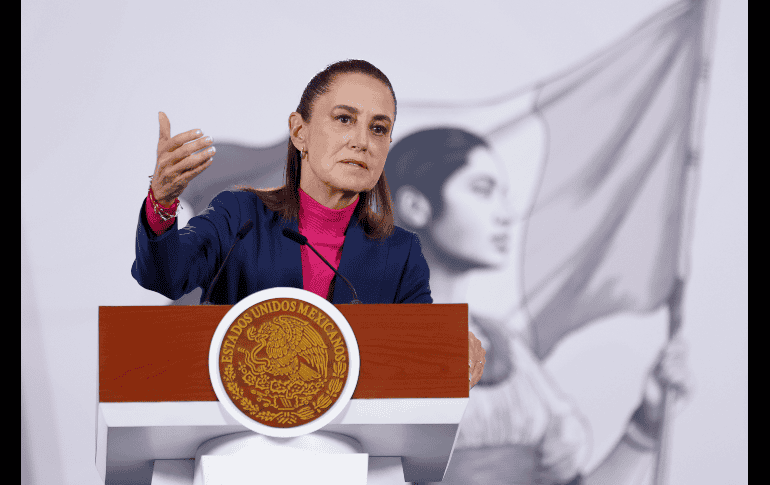 Sheinbaum reiteró que no se puede tolerar que EU intervenga en Venezuela. EFE / S. GUTIÉRREZ