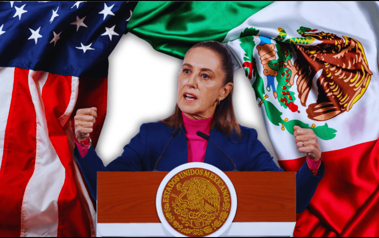 Sheinbaum también recordó que, aunque México mantiene una relación de cooperación y coordinación con EU, esta no implica subordinación o acciones que comprometan la independencia del país. EFE / S. Gutiérrez