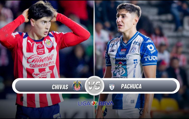 Chivas y Pachuca se enfrentan en su debut del Clausura 2026 de la Liga MX. ESPECIAL / IMAGO7 y CANVA