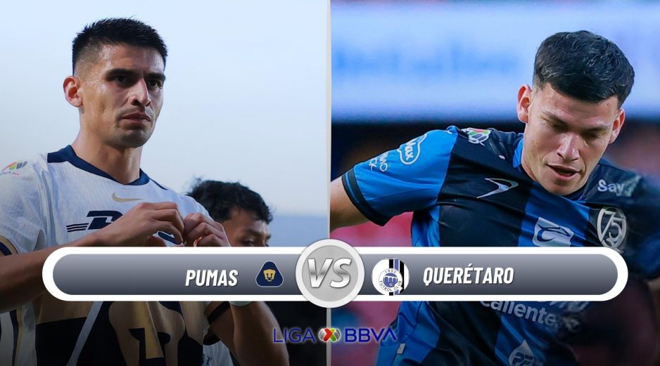 Pumas recibe a Querétaro en Ciudad Universitaria para abrir su participación en el Clausura 2026. ESPECIAL / IMAGO7 y CANVA