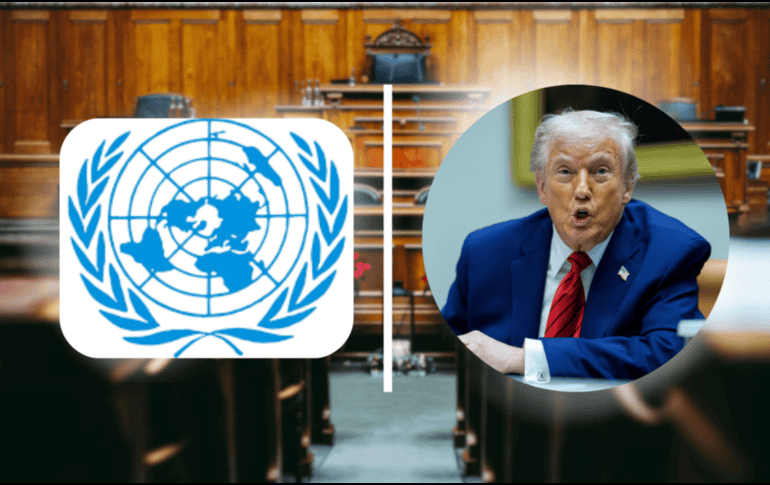 Es el último esfuerzo de Trump y sus aliados para distanciar a EU de organizaciones internacionales centradas en el clima y en abordar el cambio climático.  EFE/ARCHIVO/ONU/CANVA