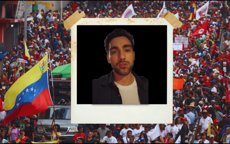 Julián Mazoy publicó un video tras ser retenido, condenando que él y su colega colombiano estuvieron incomunicados por 17 horas. EFE / M. Gutiérrez / X / @MazoyJulian