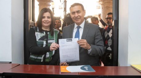 Salvador Zamora descarta que haya afectación a la autonomía de la dependencia por los cargos de los aspirantes que intregan la terna presentada el día de hoy en el Congreso de Jalisco. ESPECIAL / FACEBOOK Salvador Zamora