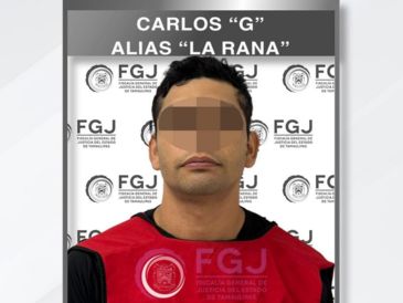 Carlos "G" será puesto a disposición de un Juez de Control que en breve resolverá su situación jurídica conforme a derecho. FACEBOOK/FGJTam