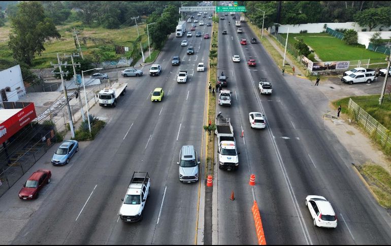 La Policía Vial informó que con el contraflujo en López Mateos, los tiempos de traslados se redujeron hasta 25 minutos. ESPECIAL