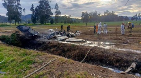 El artista era una de las seis personas que estaban a bordo de la avioneta accidentada entre las localidades de Paipa y Duitama cuando volaba con destino a Medellín y que quedó calcinada. EFE/ Rastreo de redes