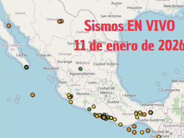 Sismos en México | EN VIVO | 11 de enero de 2026. ESPECIAL / SSN