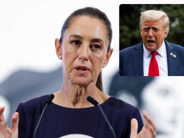 Claudia Sheinbaum y Donald Trump, en una combinación con imágenes de archivo. ESPECIAL / EFE