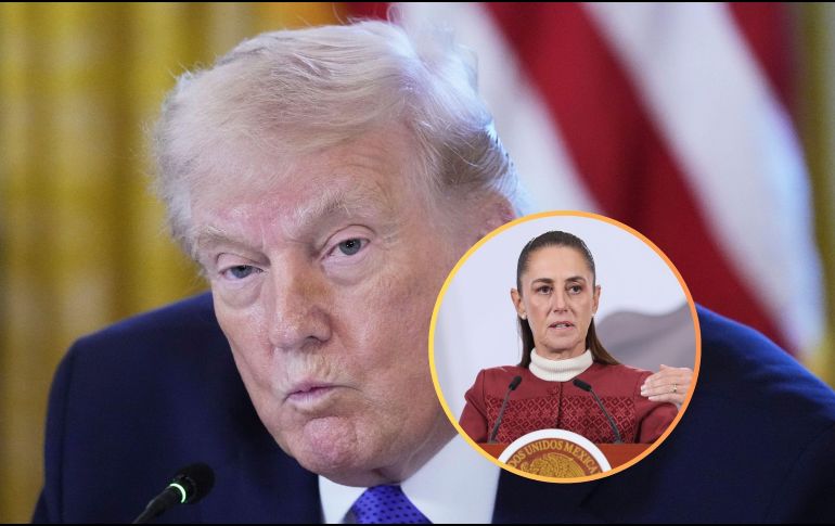 Trump ha coqueteado en numerosas ocasiones con la posibilidad de lanzar acciones militares en territorio mexicano; esta llamada con Sheinbaum no fue la excepción. AP / ARCHIVO / EFE / M. Guzmán