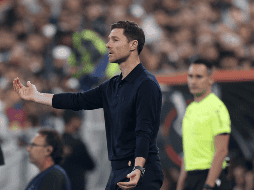Xabi Alonso durante la final de la Supercopa de España ante el Barcelona, en el estadio Ciudad Deportiva del Rey Abdalá de Yeda, Arabia Saudita. EFE / K. Försterling
