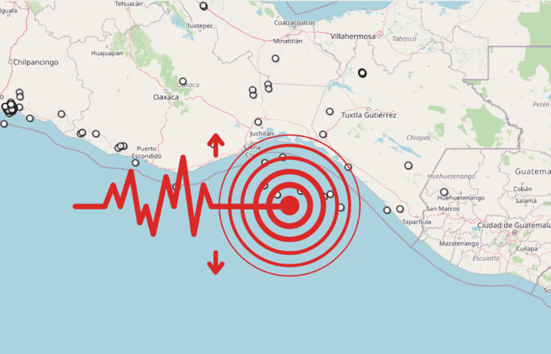 &nbsp;Sismo en Chiapas. ESPECIAL / SSN