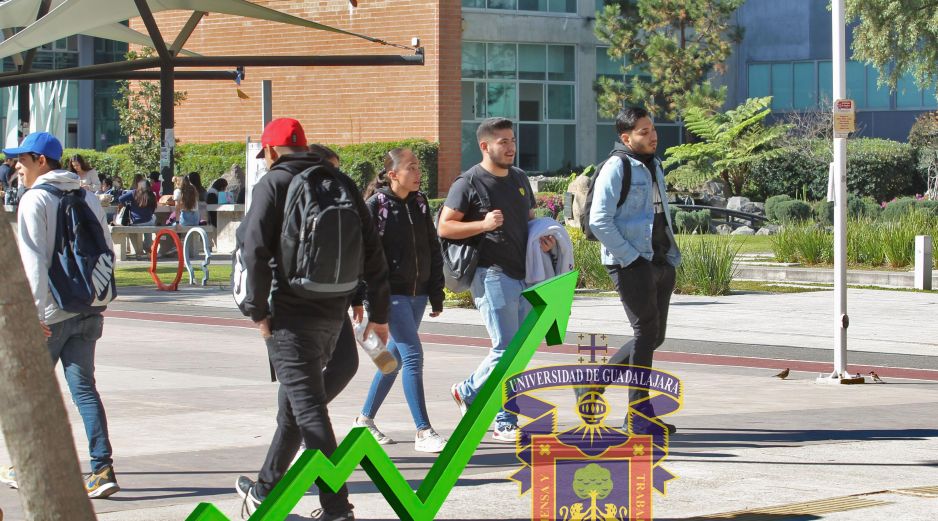 Las cifras revelaron que la Universidad de Guadalajara superó el promedio nacional en cuanto a la admisión de alumnas y alumnos que ingresan al nivel de educación superior. EL INFORMADOR / ARCHIVO