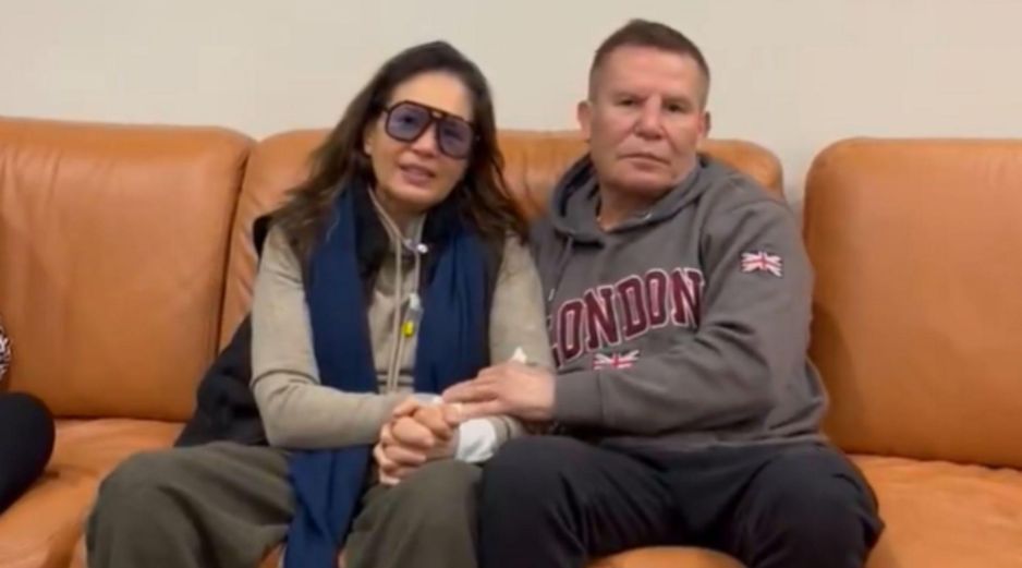 El ex campeón aseguró que la conductora se encuentra bien, bromeó sobre su condición y celebró poder verla activa y de buen ánimo. ESPECIAL.