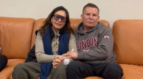 El ex campeón aseguró que la conductora se encuentra bien, bromeó sobre su condición y celebró poder verla activa y de buen ánimo. ESPECIAL.