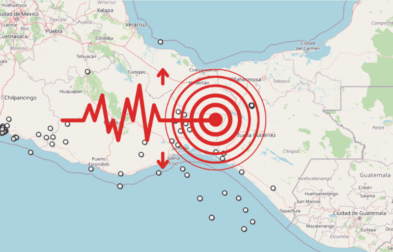&nbsp;Sismo en Chiapas. ESPECIAL / SSN