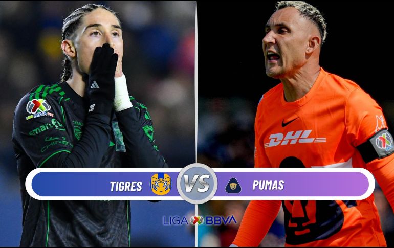El enfrentamiento entre Tigres y Pumas es uno de los duelos destacados de la Jornada 2. ESPECIAL / IMAGO7 y CANVA