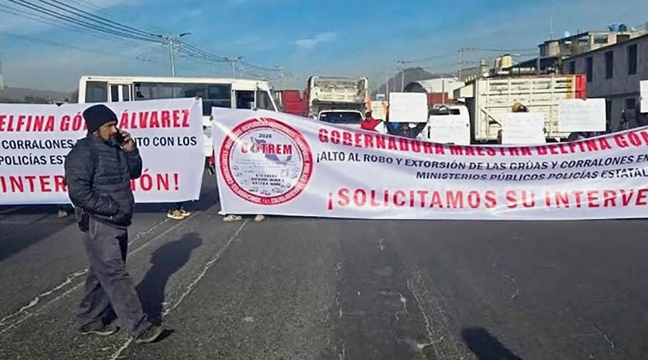 Transportistas retiraron bloqueos de carreteras en la zona oriente del Estado de México tras acordar una mesa de trabajo con autoridades. EL UNIVERSAL