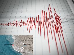 La mañana de hoy miércoles 14 de enero se registró un temblor de magnitud preliminar 4.4 frente a la costa norte de Jalisco. ESPECIAL / CANVA y UEPCyBJ