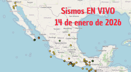 Sismos en México | EN VIVO | 14 de enero de 2026. ESPECIAL / SSN