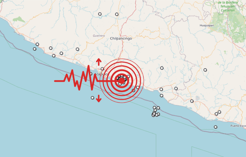 &nbsp;Sismo en Guerrero. ESPECIAL / SSN