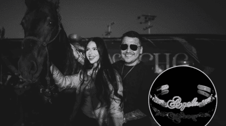 Lo que se sabe sobre el brazalete que Nodal le obsequió a Ángela Aguilar. ESPECIAL / IG / @angela_aguilar_ / @braggaomx