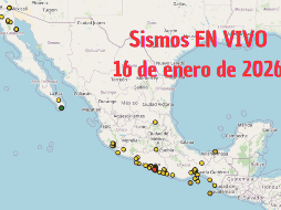 Sismos en México | EN VIVO | 16 de enero de 2026. ESPECIAL / SSN