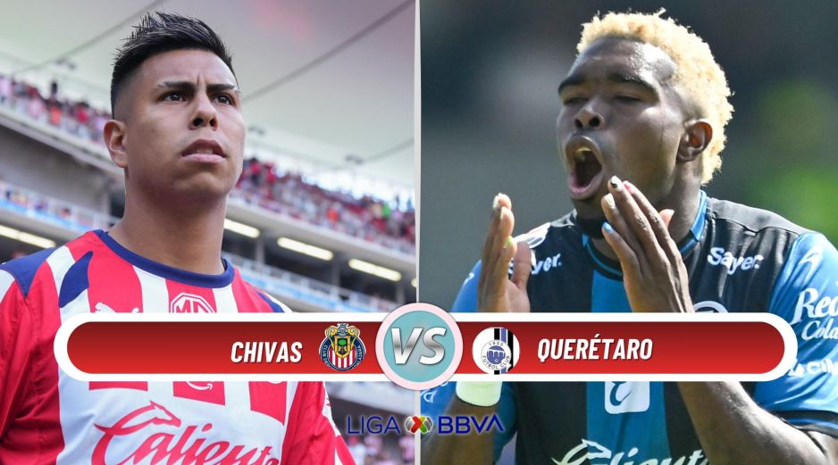 Chivas enfrenta a Querétaro en la J3 del Clausura 2026 de la Liga MX. ESPECIAL / IMAGO7 y CANVA