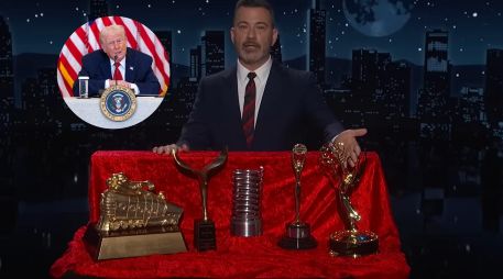 El cómico Jimmy Kimmel bromeó sobre la reunión entre Machado y Trump y señaló como algo 