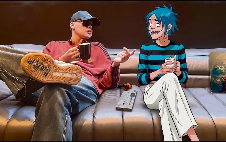 Bizarrap celebra su primer encuentro musical con Gorillaz en “Orange County”, un cruce de estilos. ESPECIAL