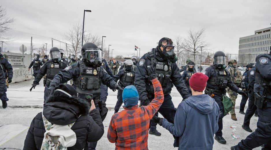 Ciudadanos se manifiestan en Estados Unidos contra el ICE. EFE