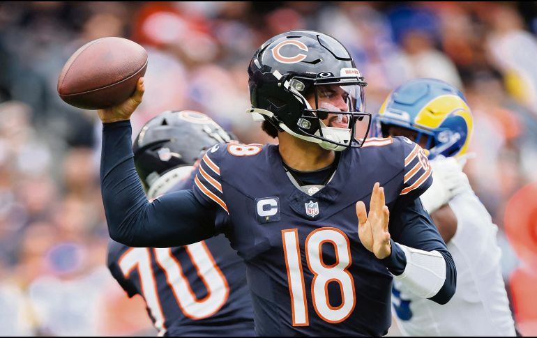 Caleb Williams es un quarterback ágil, señal Jared Verse, defensivo de los Rams. AFP