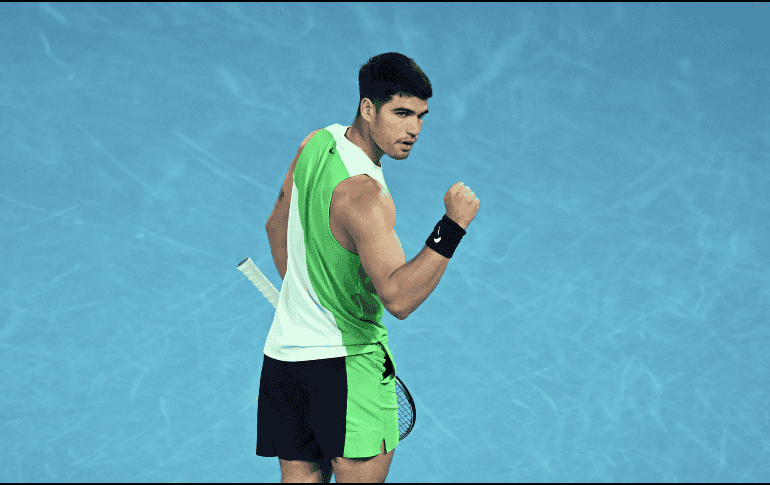 Alcaraz se enfrentará en segunda ronda del Abierto de Australia con el alemán Yannick Hanfmann. EFE / J. Ross