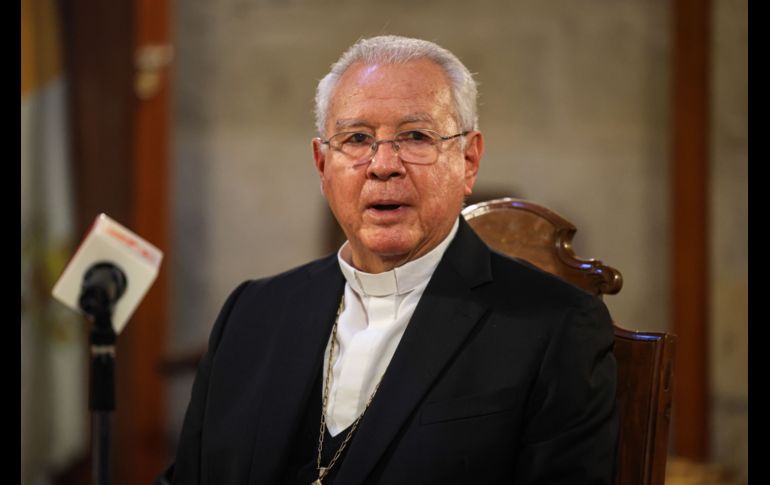 Robles Ortega explicó que en el conclave con el Papa se abordaron los temas de la sinodalidad y la evangelización. EL INFORMADOR / J. Acosta