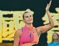 Aryna Sabalenka busca su tercer título en cuatro años en Melbourne. EFE