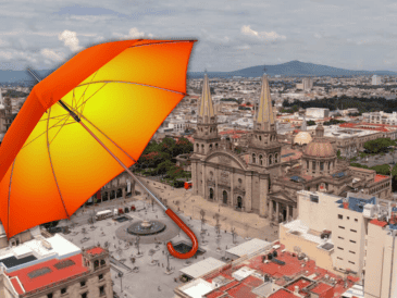 La probabilidad de lluvia para Guadalajara se mantiene, sobre todo para este martes. ESPECIAL / CANVA
