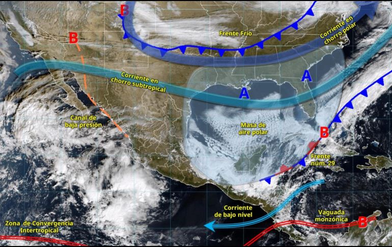El SMN advierte que estas condiciones podrían afectar la movilidad y la infraestructura, por lo que recomienda a la población mantenerse informada y atender las indicaciones de protección civil. ESPECIAL/ SMN